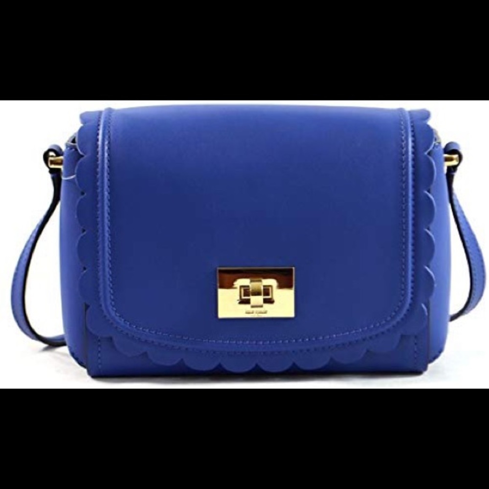 Kate Spade Blue Scalloped Crossbody